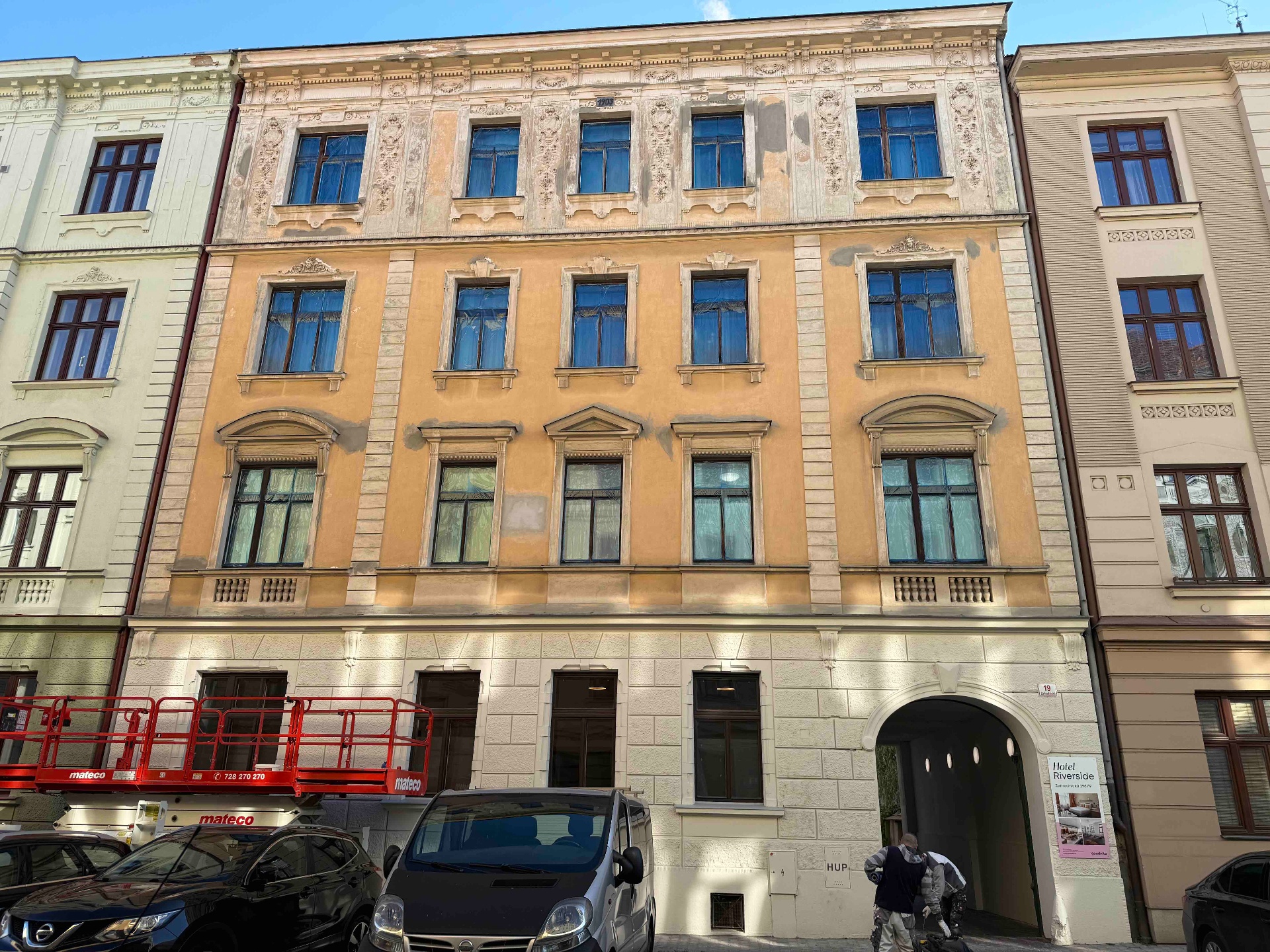Nátěr fasády – realizace – Před