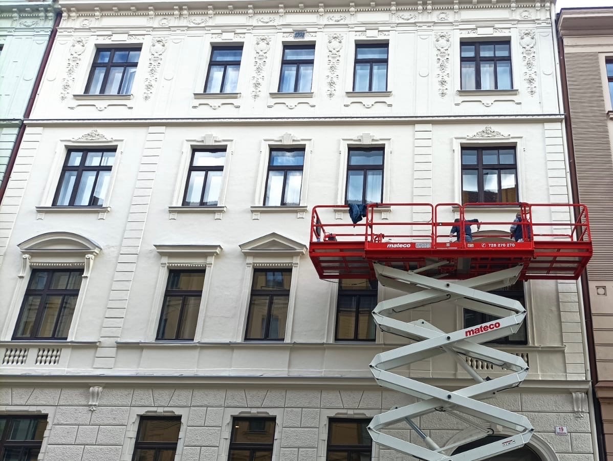 Nátěr fasády – realizace – Po
